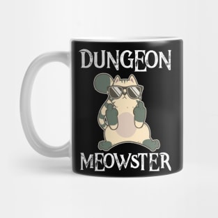 Dungeon Moewster Roleplaying Larp Cats RPG DM Funny Cat Gift Mug